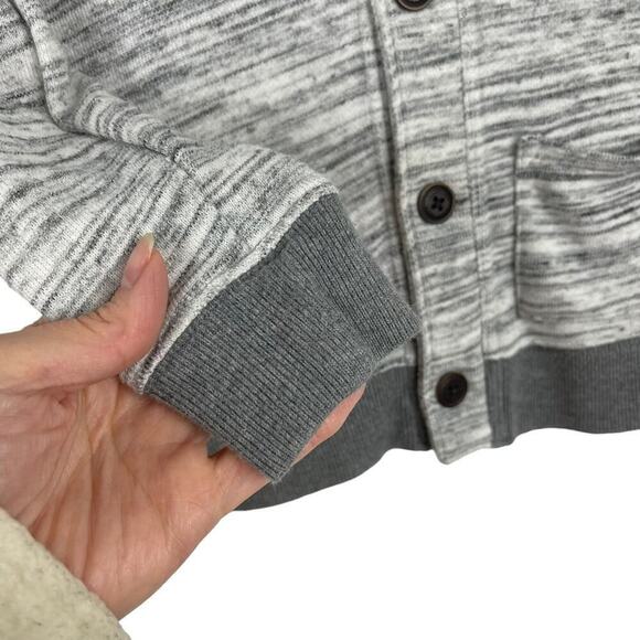OshKosh Gray marbled button up sweater Size 5T - Picture 3 of 8